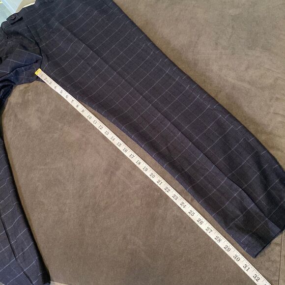 Men’s Plaid 2 Piece Suit Single Breasted One Button Size 40 Jacket 38 Pants NWT - Picture 11 of 12